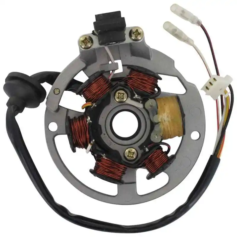 Rex 50 Silverstreet Zündplatte 50ccm 2Takt Stator Ankerplatte 1E40QMB YY50QT-28 50cc 2T Minarelli liegend Zündgrundplatte Beliebt