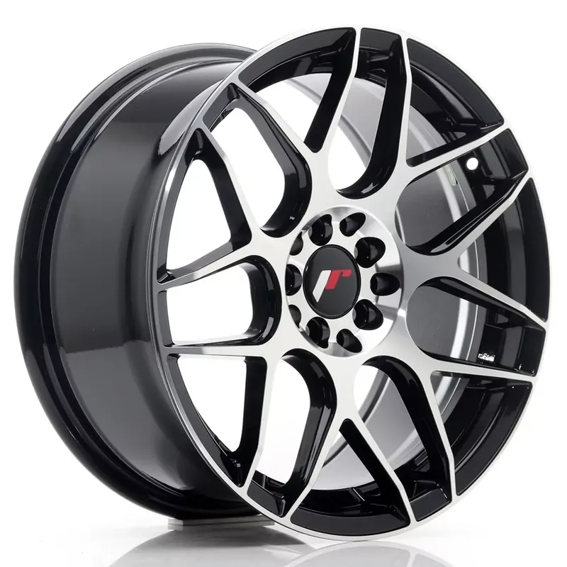 JR Wheels JR18 17x8 ET35 5x100/114 Glossy Black Alufelge Wochenendangebot