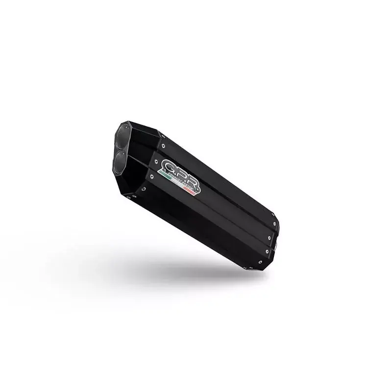 Nur Heute GPR Exhaust Hyper Sonic Black Titanium Slip-On Auspuff passend für Zontes 703 F 2025-2026