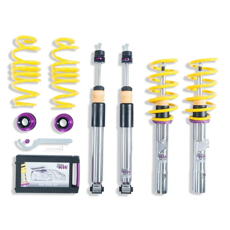 Billig KW Gewindefahrwerk V3 inox passend für SEAT Leon Sportstourer (KL8, KLD)