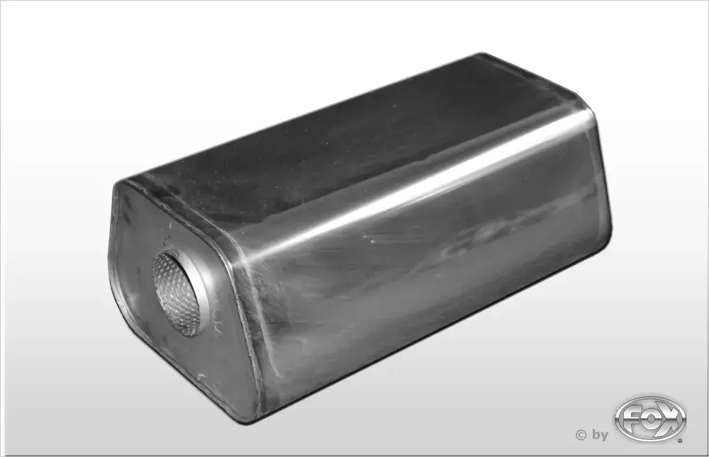 FOX Uni-Schalldämpfer Trapezoid Edelstahl – universell, 420mm Länge Must-Have