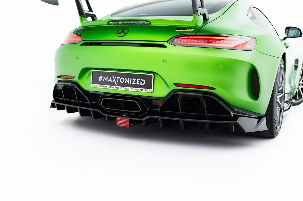 Sichere Zahlung Mittlerer Cup Diffusor DTM Look Heck Ansatz mit LED passend für Mercedes-AMG GT R C190 Facelift