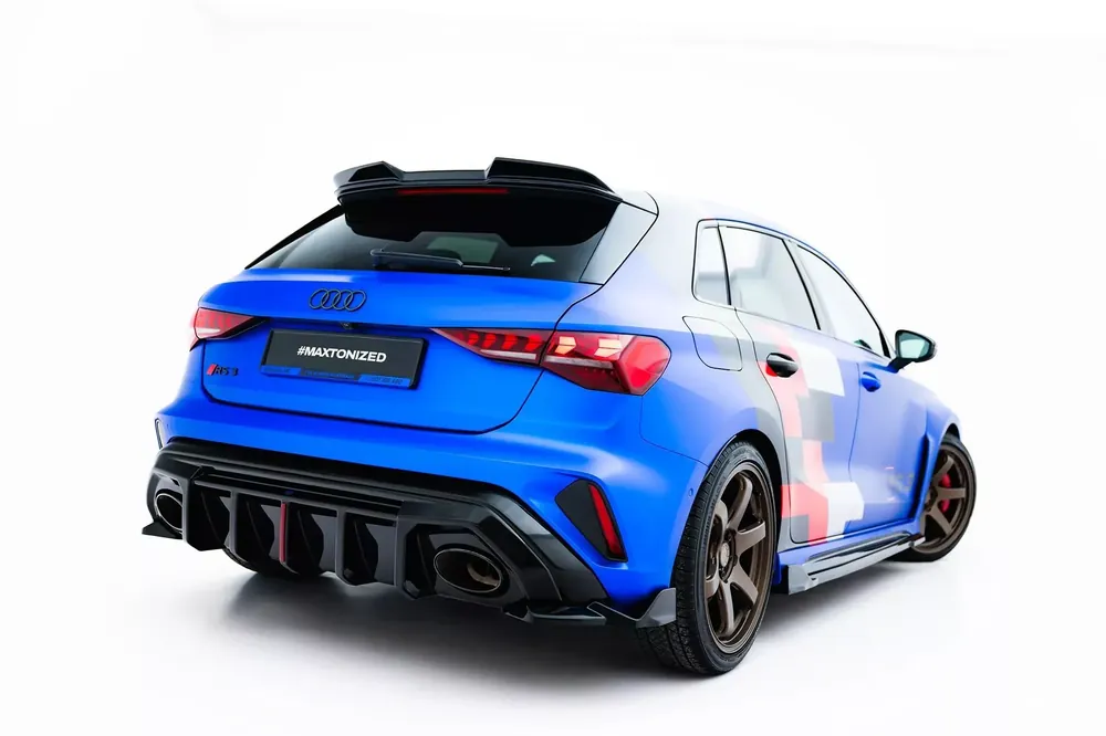 Heck Ansatz Flaps Diffusor V.2 passend für Audi RS3 Sportback 8Y Facelift Rabatt