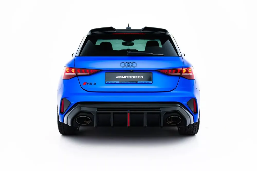 Diffusor Heck Ansatz passend für Audi RS3 Limousine 8Y Facelift (Version mit Originalreflektor) Saisonangebot