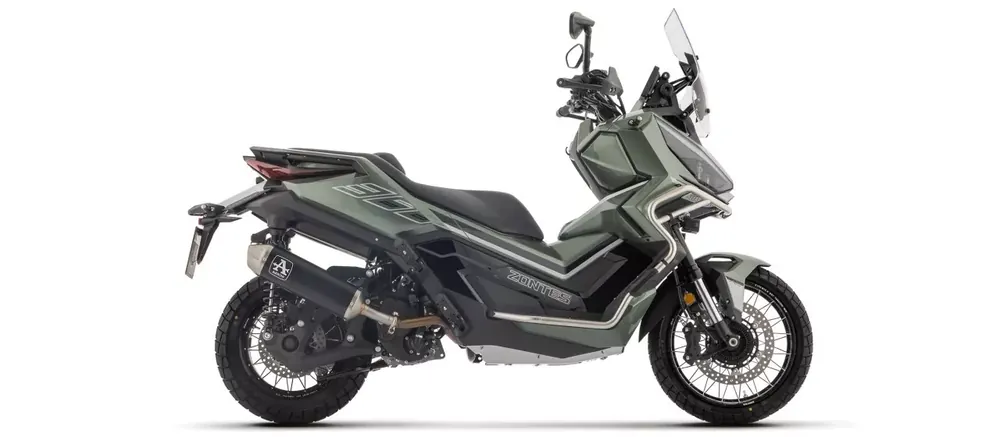 Rabatt ARROW Urban Aluminium Schwarz Schalldämpfer passend für Zontes ZT368-G 25-26