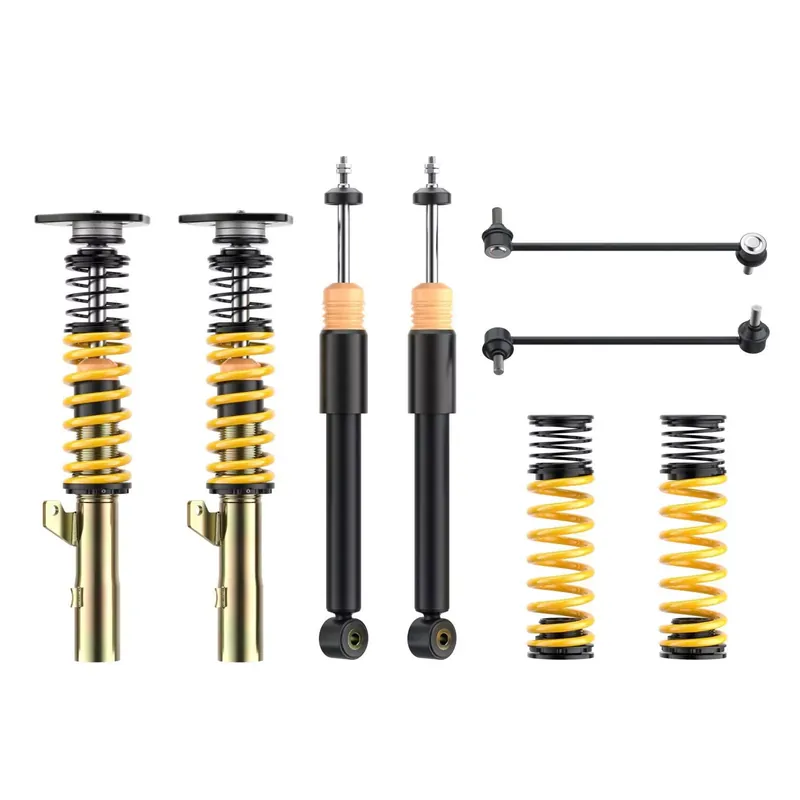 Begrenztes Angebot ST XTA Gewindefahrwerk (härteverstellbar mit Stützlager) passend für VW Golf V (1K_) 10/2003-07/2010