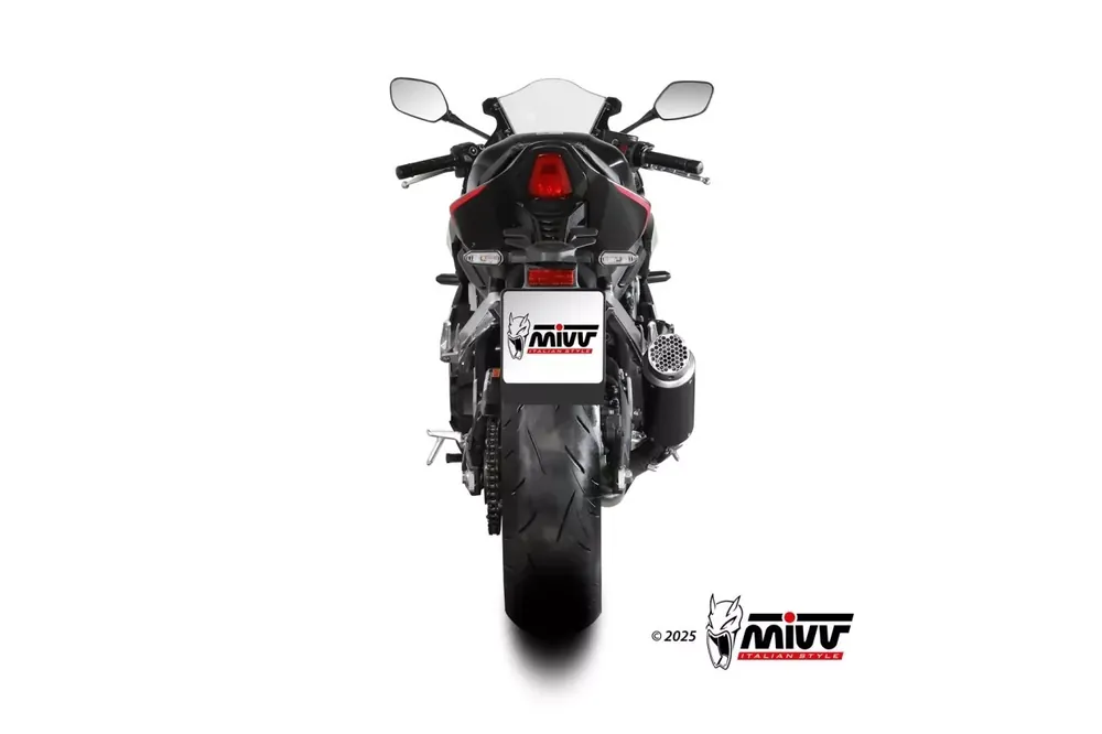 MIVV Komplettanlage GP-Pro Edelstahl Schwarz passend für Honda CBR 650 R 24-26 Geprüft