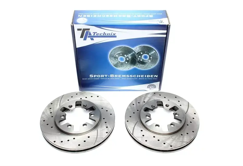 TA Technix Sport Bremsscheiben Satz Vorderachse passend für Nissan Pick Up III / NP300 / Urvan Neu Im Sortiment