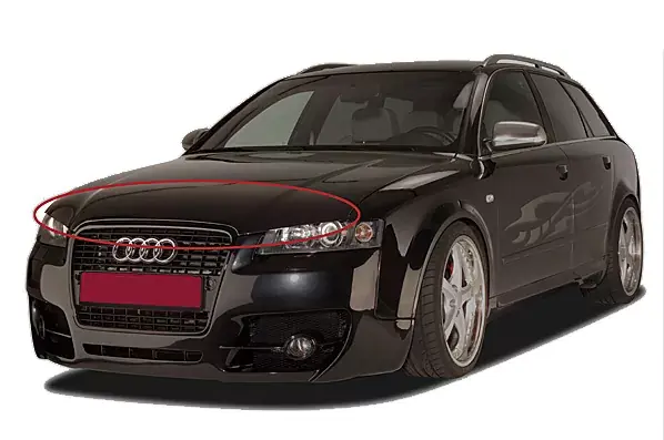 Motorhaubenverlängerung passend für Audi A4 B6 (2000–2004) Preisreduziert