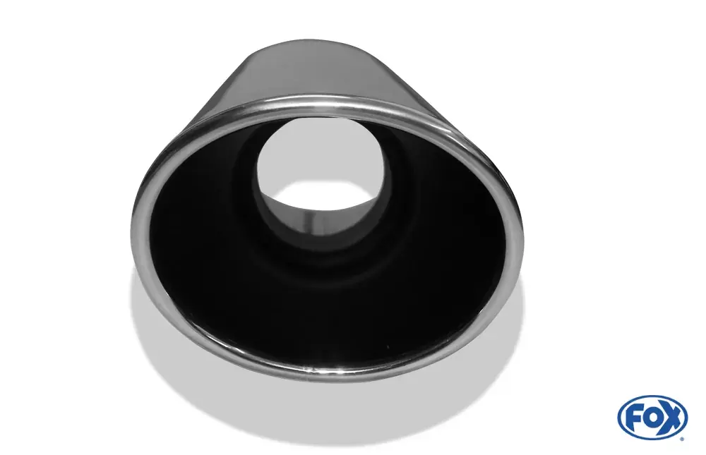Begrenztes Angebot FOX Anschweißendrohr Typ 44 129x106 mm oval Edelstahl mit ABE