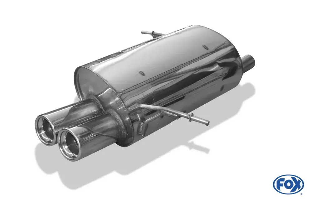 Preis Gesenkt FOX Endschalldämpfer 2x80 Typ 13 passend für BMW E36 Compact