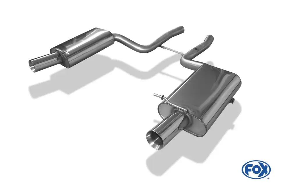 Expressversand FOX Endschalldämpfer passend für Audi S4 B6 4.2l 253kW
