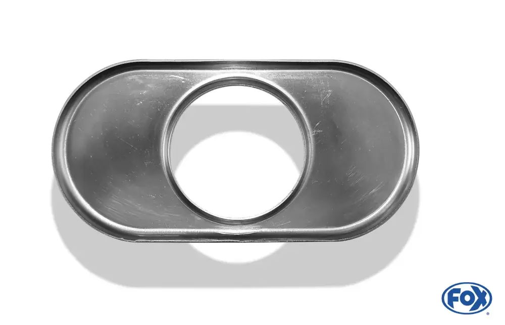 Geprüft FOX Deckel für Endrohr flachoval 160x80mm Edelstahl