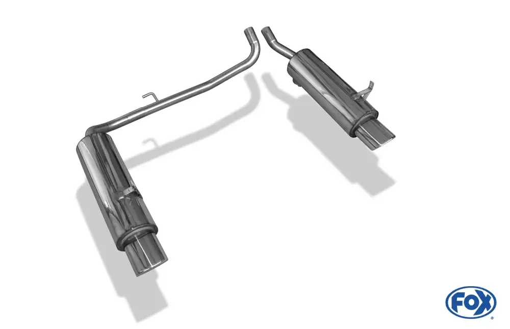 Expressversand FOX Endschalldämpfer passend für Ford Escape / Maverick / Mazda Tribute EP2 - 115x85 Typ 33 rechts/links