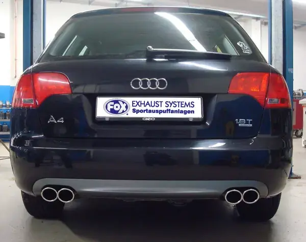 Endrohrpaar Edelstahl passend für Audi A4 B7 1,8l T Sofort Bestellen