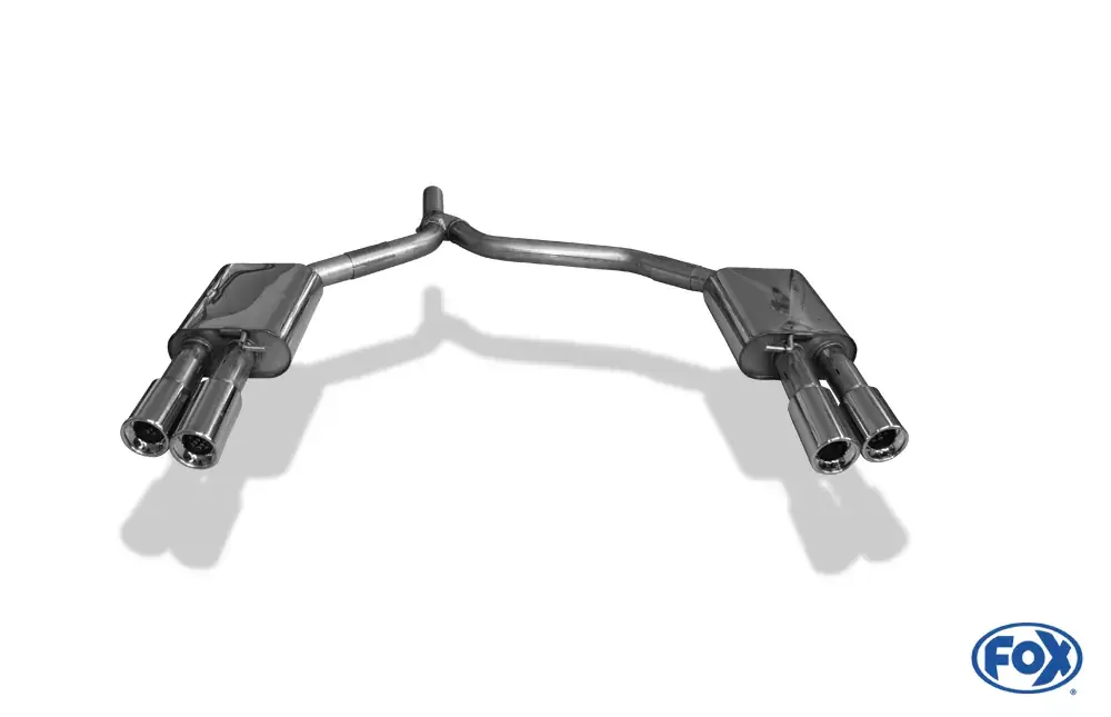 FOX Endschalldämpfer passend für Audi A6 4G 2,0l TDI ab 2011 zweiflutig 2x90mm Neu