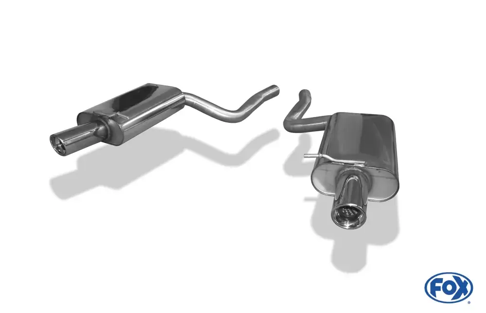Schneller Versand FOX Endschalldämpfer passend für Audi A4 B6 quattro - 1x90 Typ 17 rechts/links