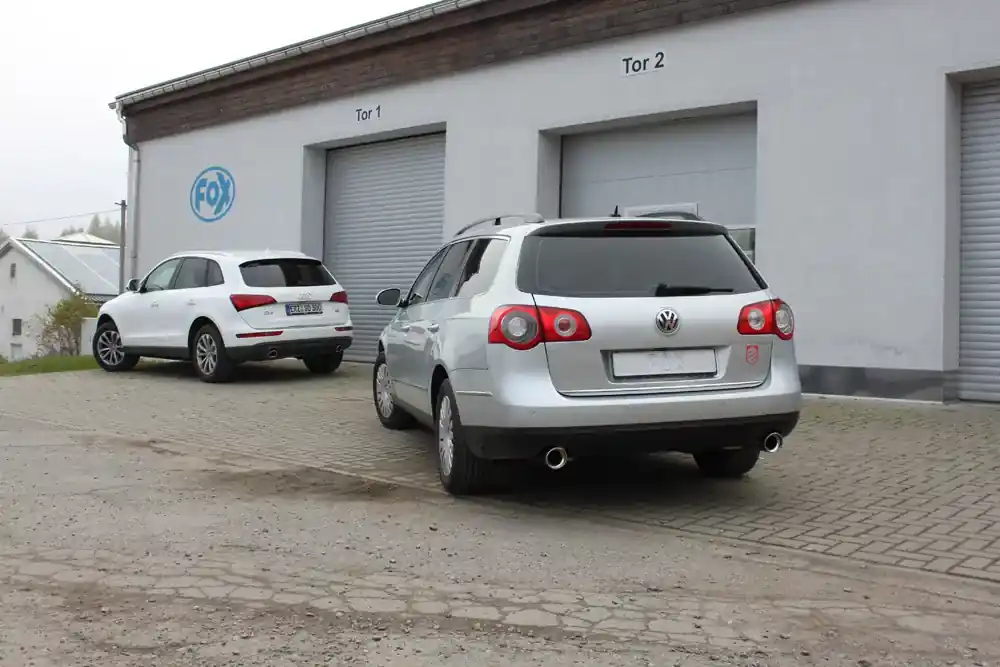 Garantierte Lieferung FOX Endschalldämpfer passend für VW Passat 3C 4-Motion 2,0l 110kW