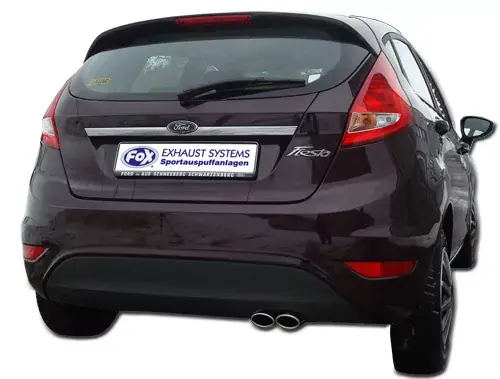 Sale FOX Endschalldämpfer passend für Ford Fiesta VII 1.6l ab 2008 – 2x86x54 Typ 32
