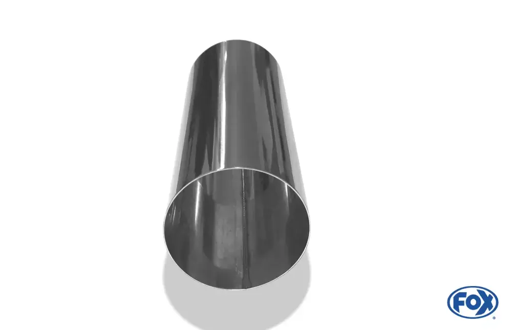 Angebot FOX Anschweißendrohr Typ 10 Ø114 mm Edelstahl – 300 mm Länge, rund, uneingerollt, ohne Absorber