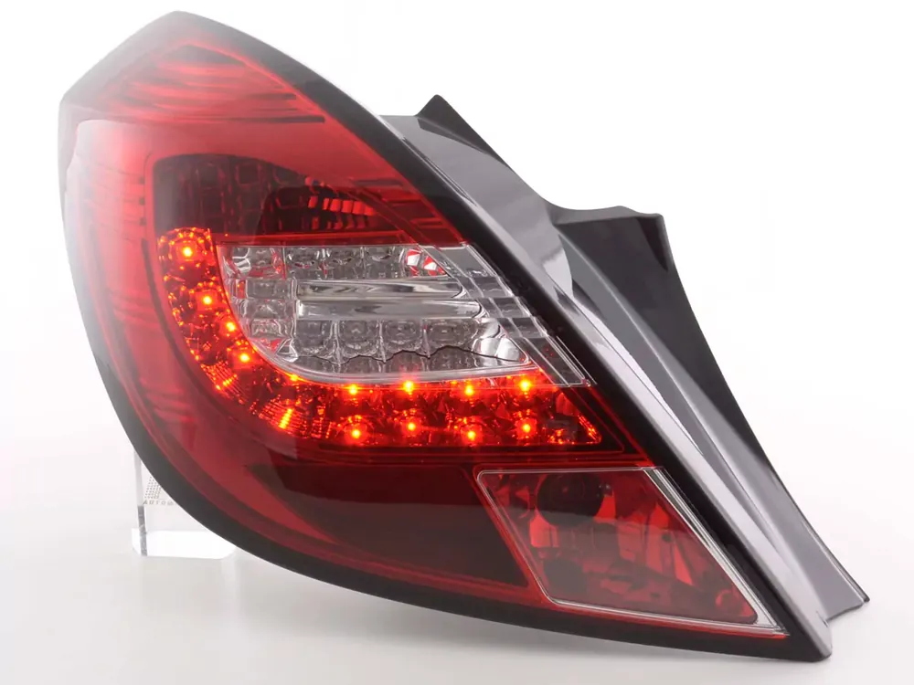Neuheit LED Rückleuchten Set passend für Opel Corsa D 3-türig 06-10 rot/klar