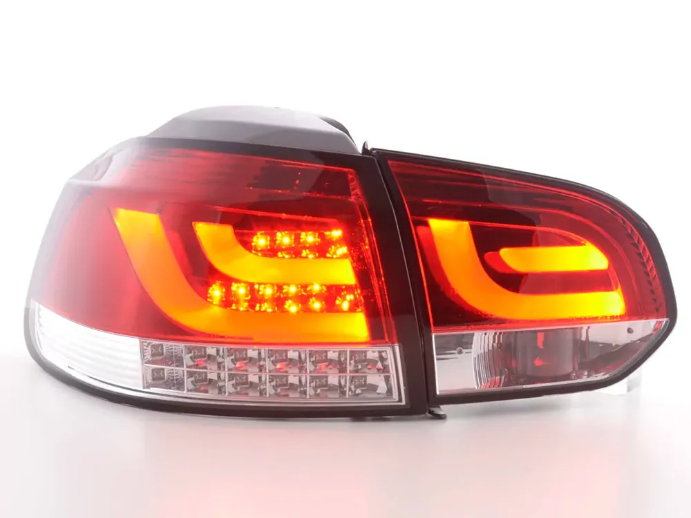 LED Rückleuchten Set passend für VW Golf 6 Typ 1K 2008 bis 2012 rot/klar mit LED Blinker Neue Kollektion