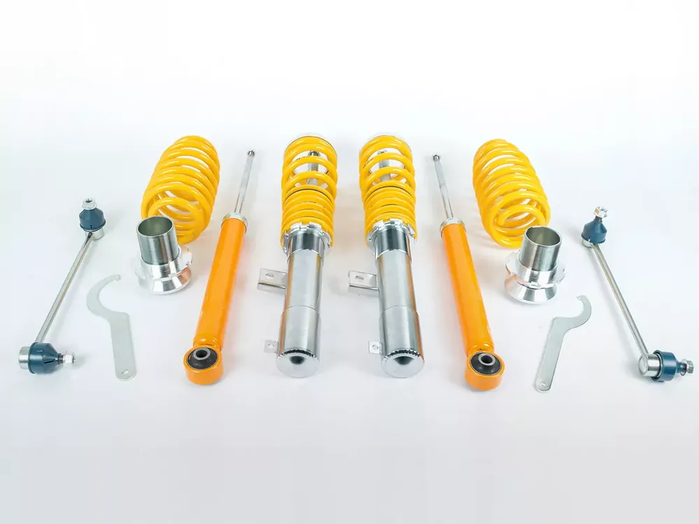 Jetzt Kaufen FK Edelstahl Gewindefahrwerk passend für Audi TT 8J quattro 2006–2014 mit 55mm Federbein