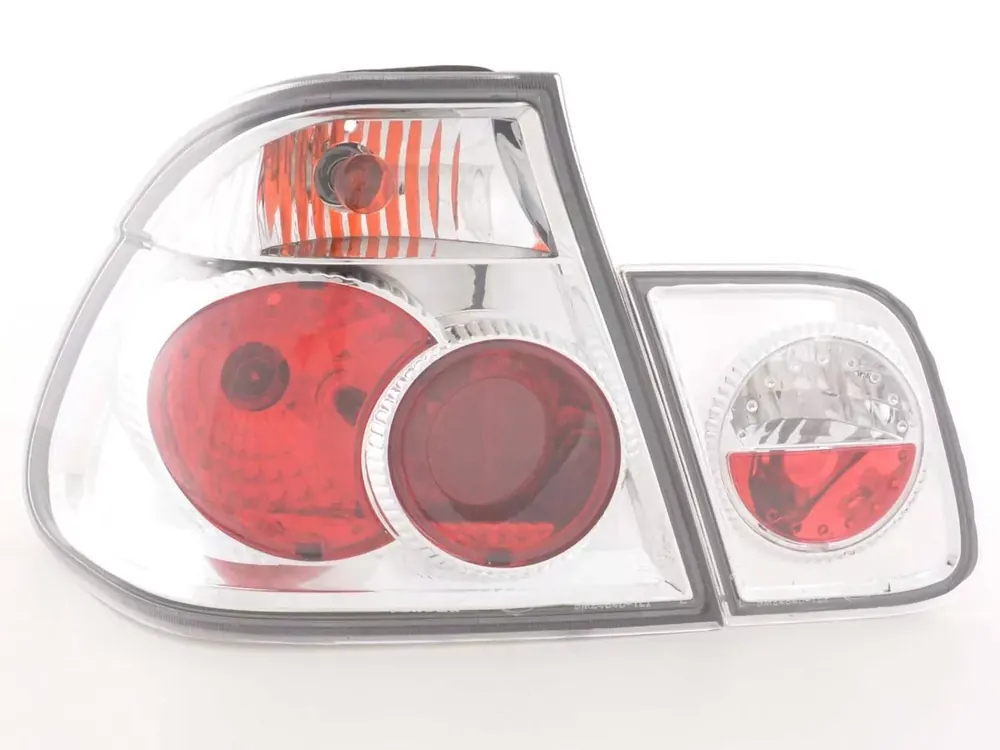 Neuheit Rückleuchten Set passend für BMW 3er E46 Limousine chrom