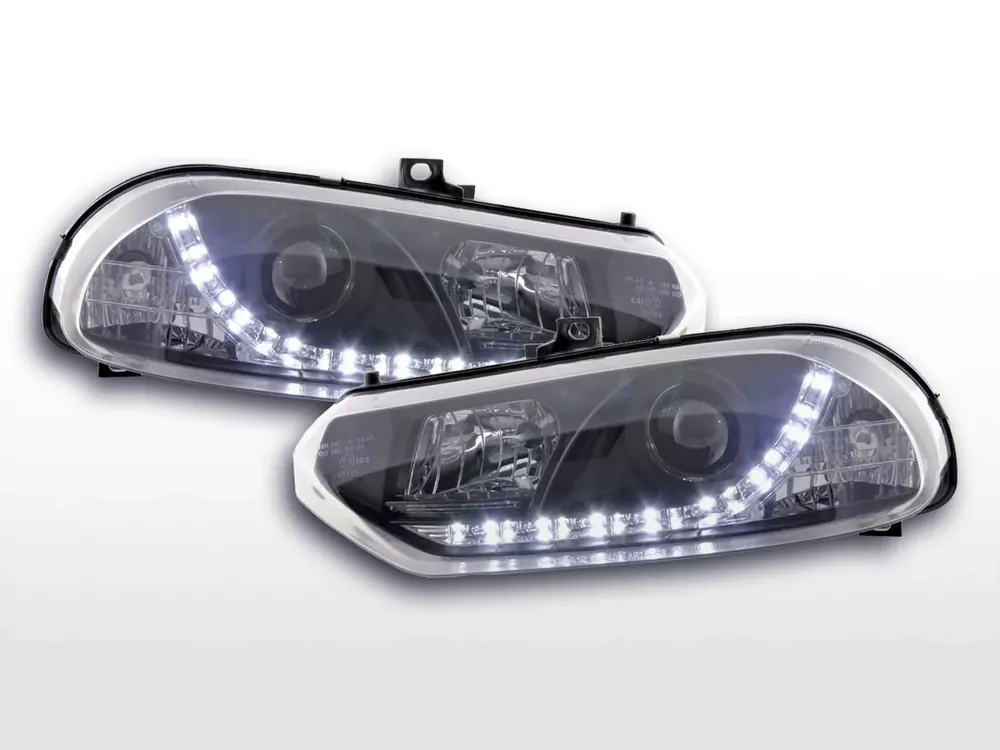 Solange Der Vorrat Reicht Scheinwerfer Set Daylight LED passend für Alfa Romeo 156 98-02 schwarz