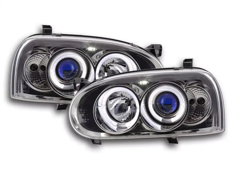 Scheinwerfer Set chrom passend für VW Golf 3 (91–97) Sichere Zahlung