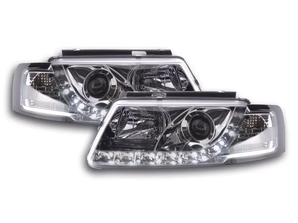 Scheinwerfer Set Daylight LED chrom passend für VW Passat 3B 97-00 Direktkauf
