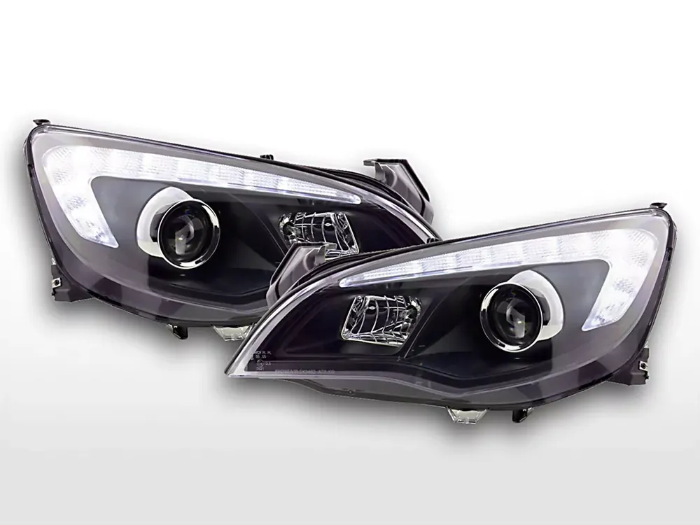 Scheinwerfer Set passend für Opel Astra J 2009-2012 schwarz mit Motor Bestseller