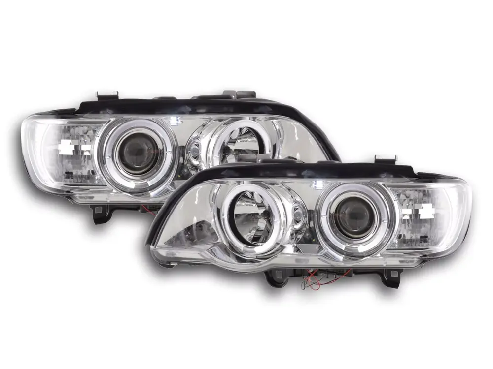 Meistverkauft Scheinwerfer Set passend für BMW X5 E53 98-02 chrom