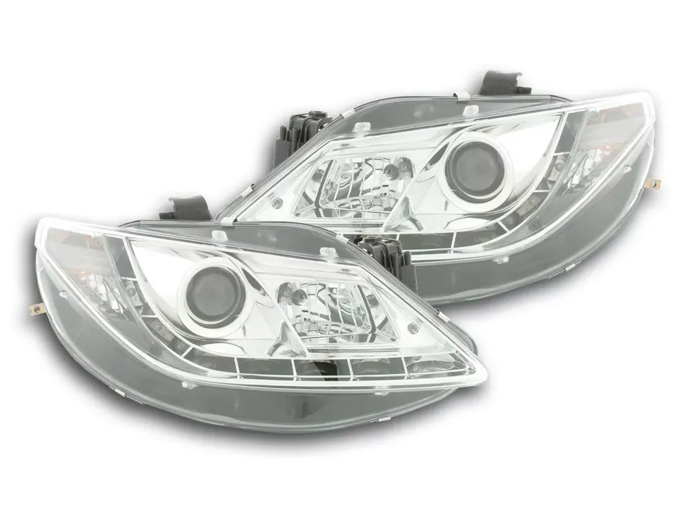 Scheinwerfer Set Daylight LED chrom passend für Seat Ibiza 6J Kracherpreis