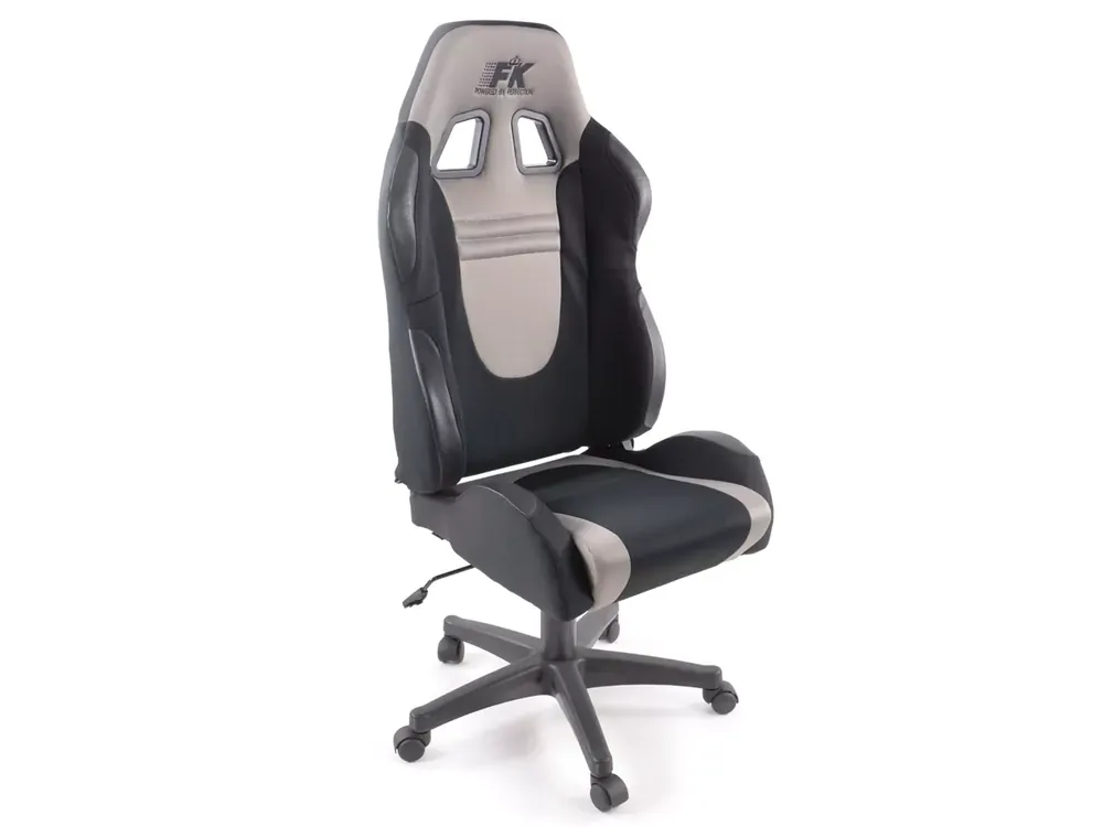 FK Sportsitz Bürodrehstuhl Racecar schwarz/grau Letzte Chance