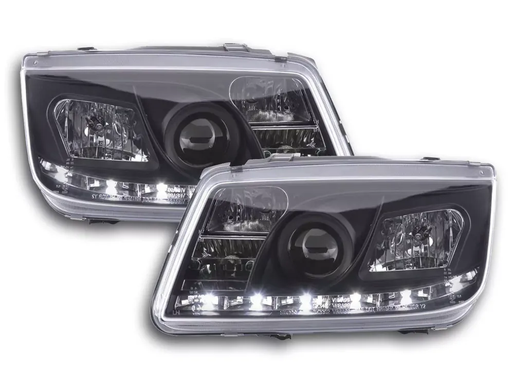 Direktkauf Daylight LED Scheinwerfer Set passend für VW Bora Typ 1J 99–04 schwarz