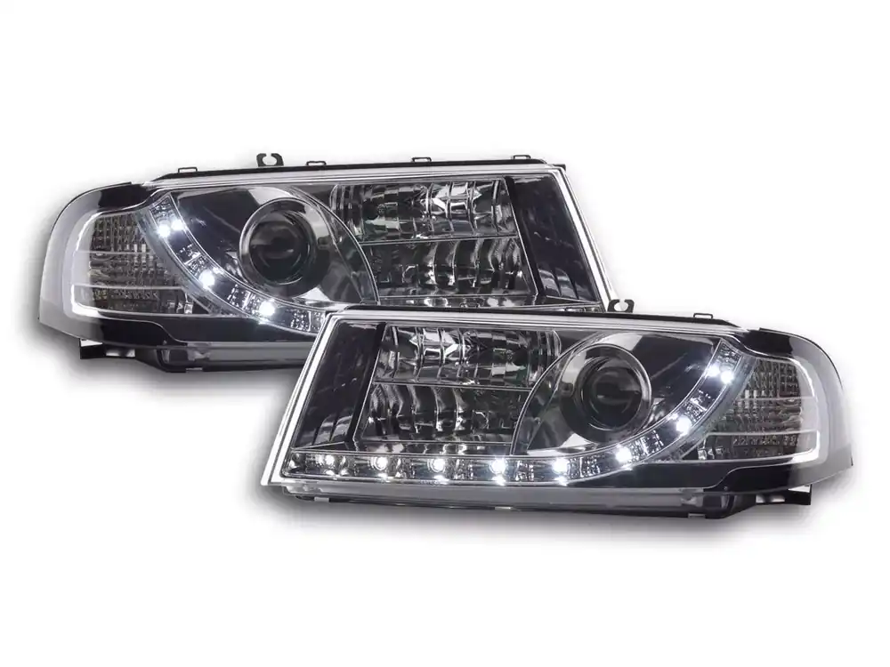 Scheinwerfer Set Daylight LED passend für Skoda Octavia 1U Chrom Nur Für Kurze Zeit