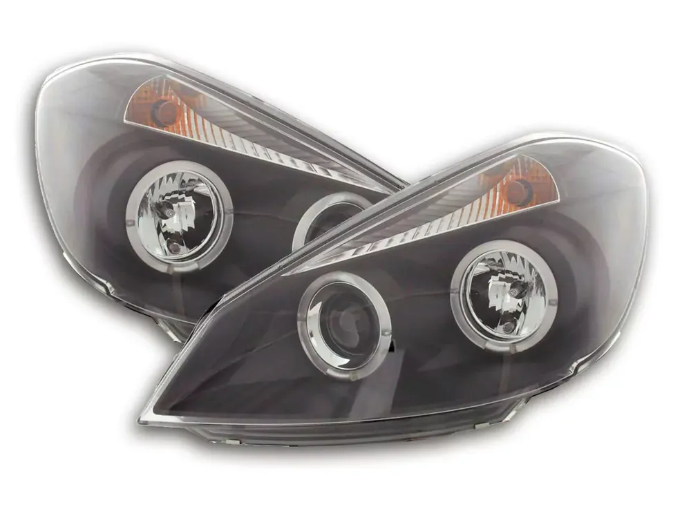 Scheinwerfer Set passend für Renault Clio 3 R 2005–2008 schwarz Markenprodukt