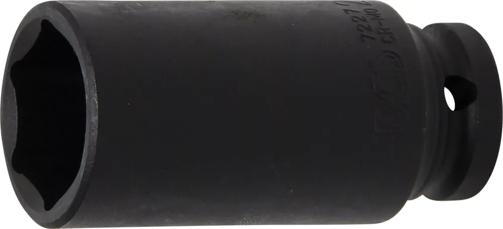 BGS Kraft-Steckschlüssel-Einsatz SW 27 mm tief, Innenvierkant 12,5 mm (1/2 Zoll) Preisknaller
