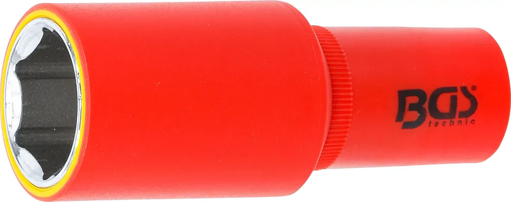 BGS VDE-Steckschlüssel-Einsatz SW 24 mm, 1/2 Zoll Innenvierkant Highlight
