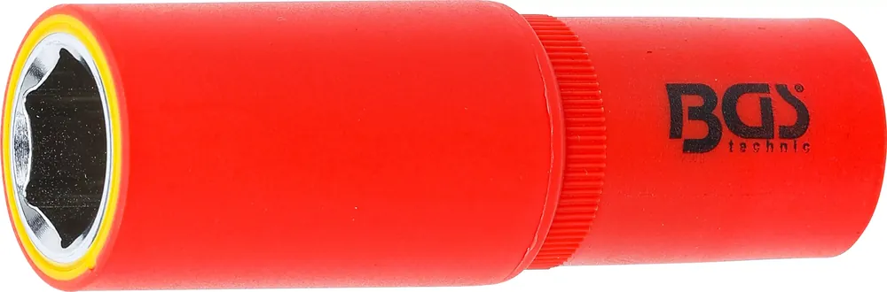 Expressversand BGS VDE-Steckschlüssel-Einsatz Sechskant SW 18 mm, Antrieb Innenvierkant 1/2 Zoll