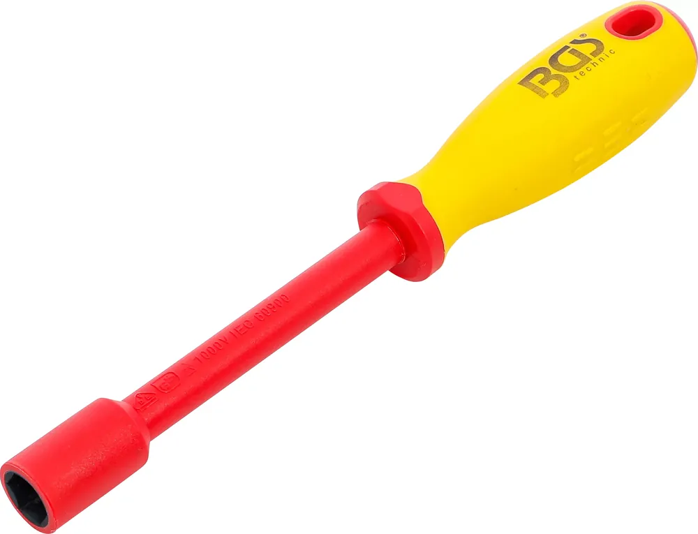 VDE-Steckschlüssel-Schraubendreher SW 13 mm Sechskant Klingenlänge 125 mm Neu