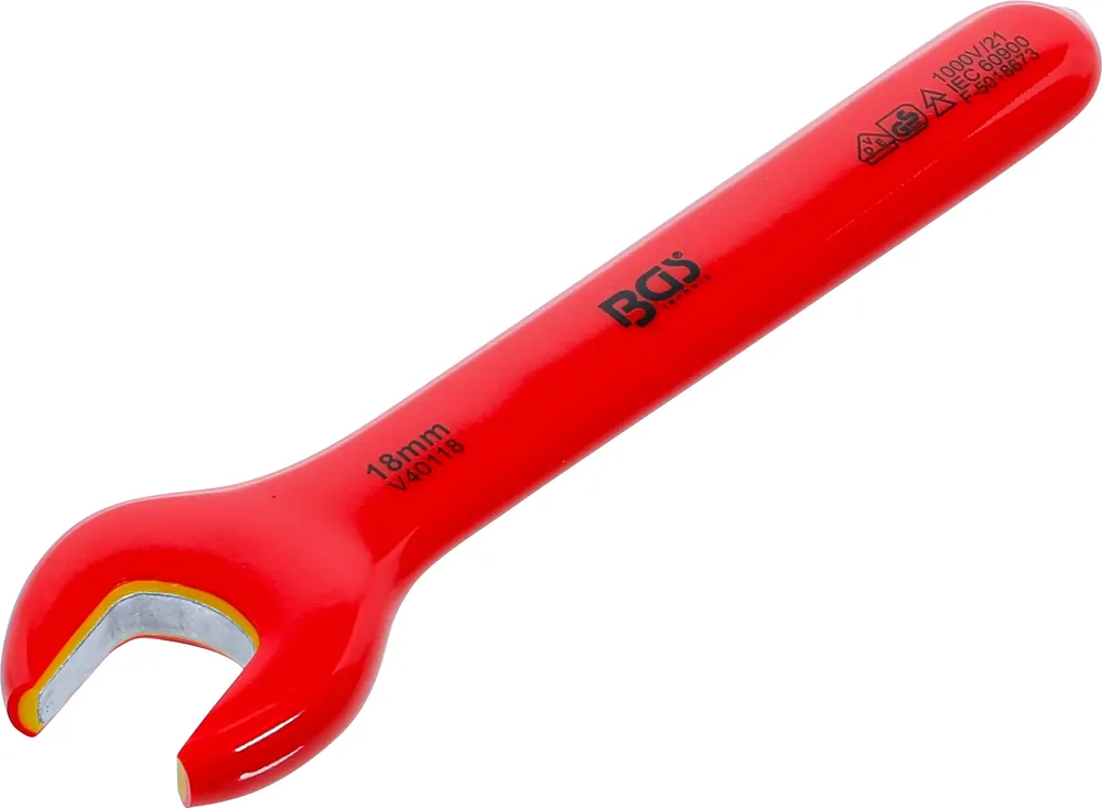 BGS VDE-Einmaulschlüssel SW 18 mm – isoliert bis 1000 V Rabatt