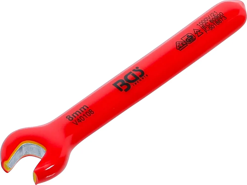 Neuheit BGS VDE-Einmaulschlüssel SW 8 mm – isoliert bis 1000 V