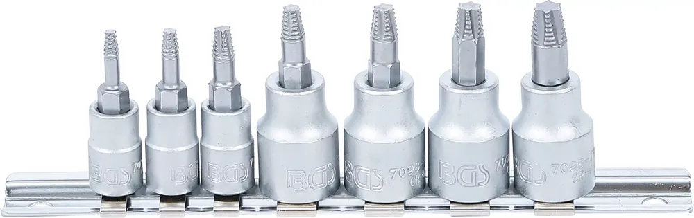 Angebot Schraubenausdreher-Bit-Einsatz-Satz T10–T40 für defektes T-Profil (Torx) 7-tlg.