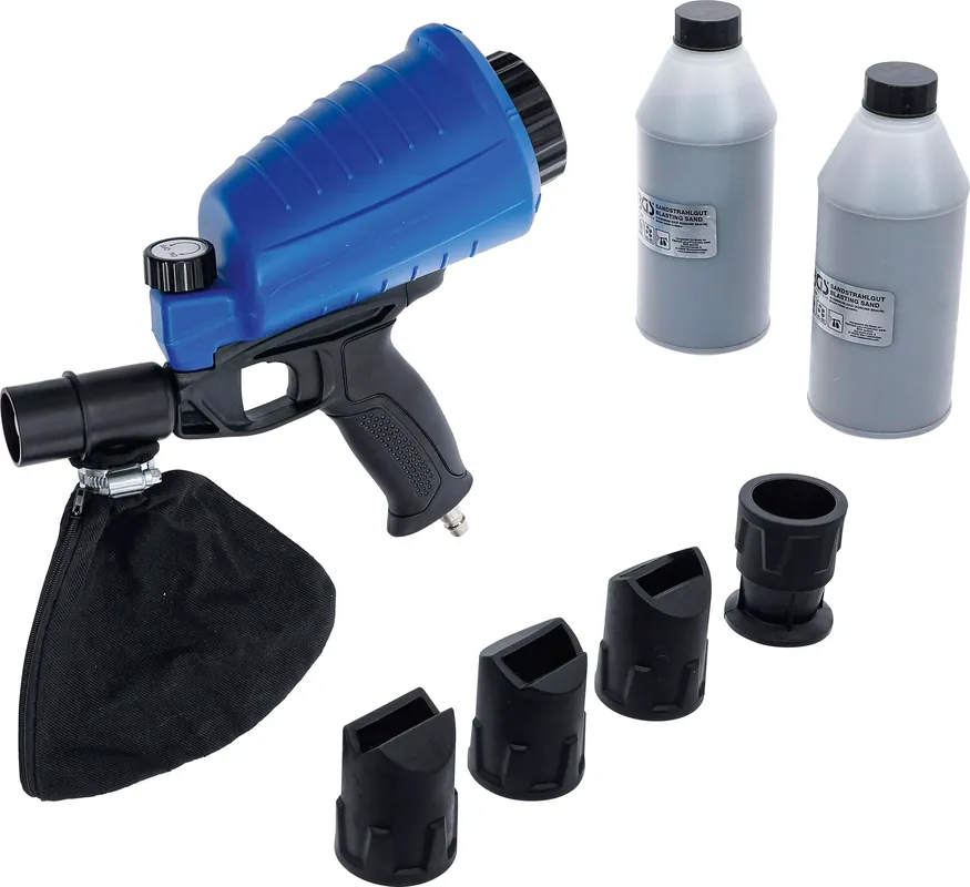 Druckluft-Sandstrahlpistole inkl. Zubehör 3-tlg. Neue Kollektion