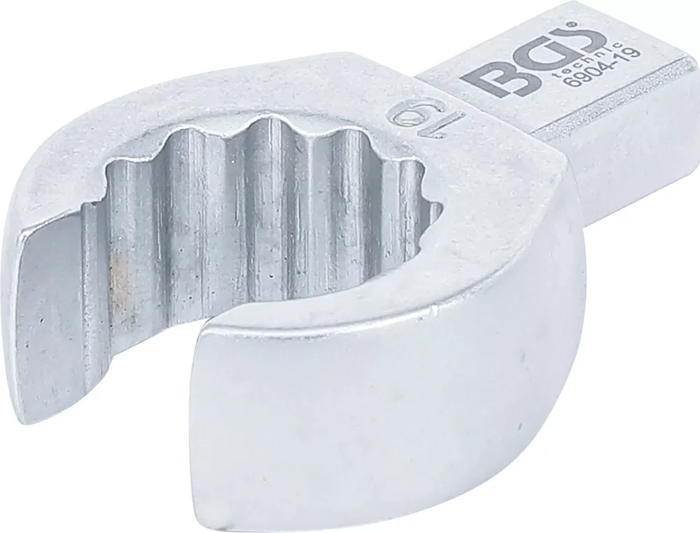 Markenprodukt Einsteck-Ringschlüssel 19 mm offen mit Aufnahme 9 x 12 mm