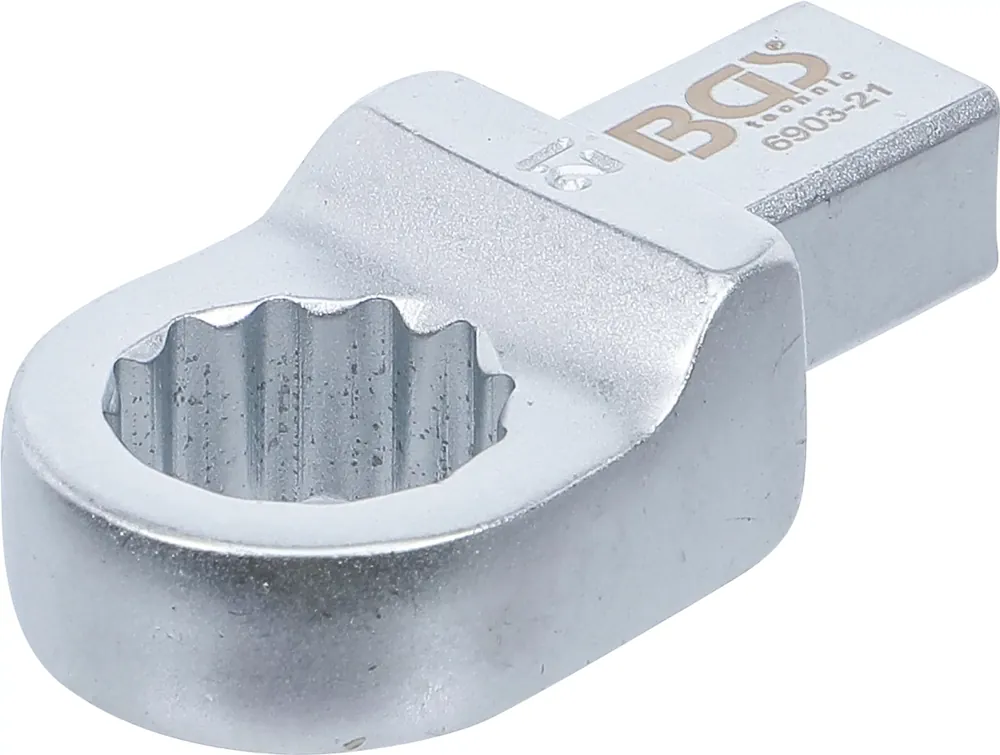 BGS Einsteck-Ringschlüssel 21 mm mit 14x18 mm Aufnahme Markenware