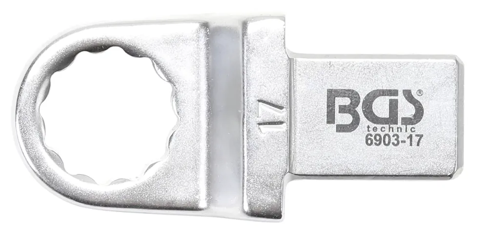 BGS Einsteck-Ringschlüssel 17 mm Aufnahme 14 x 18 mm Nur Heute
