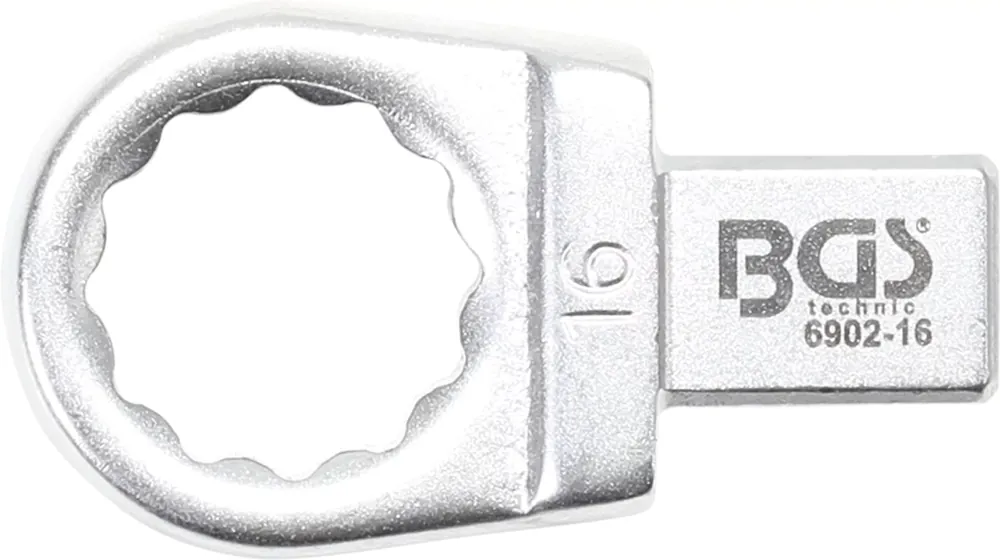 BGS Einsteck-Ringschlüssel 16 mm mit Aufnahme 9x12 mm Super-Preis